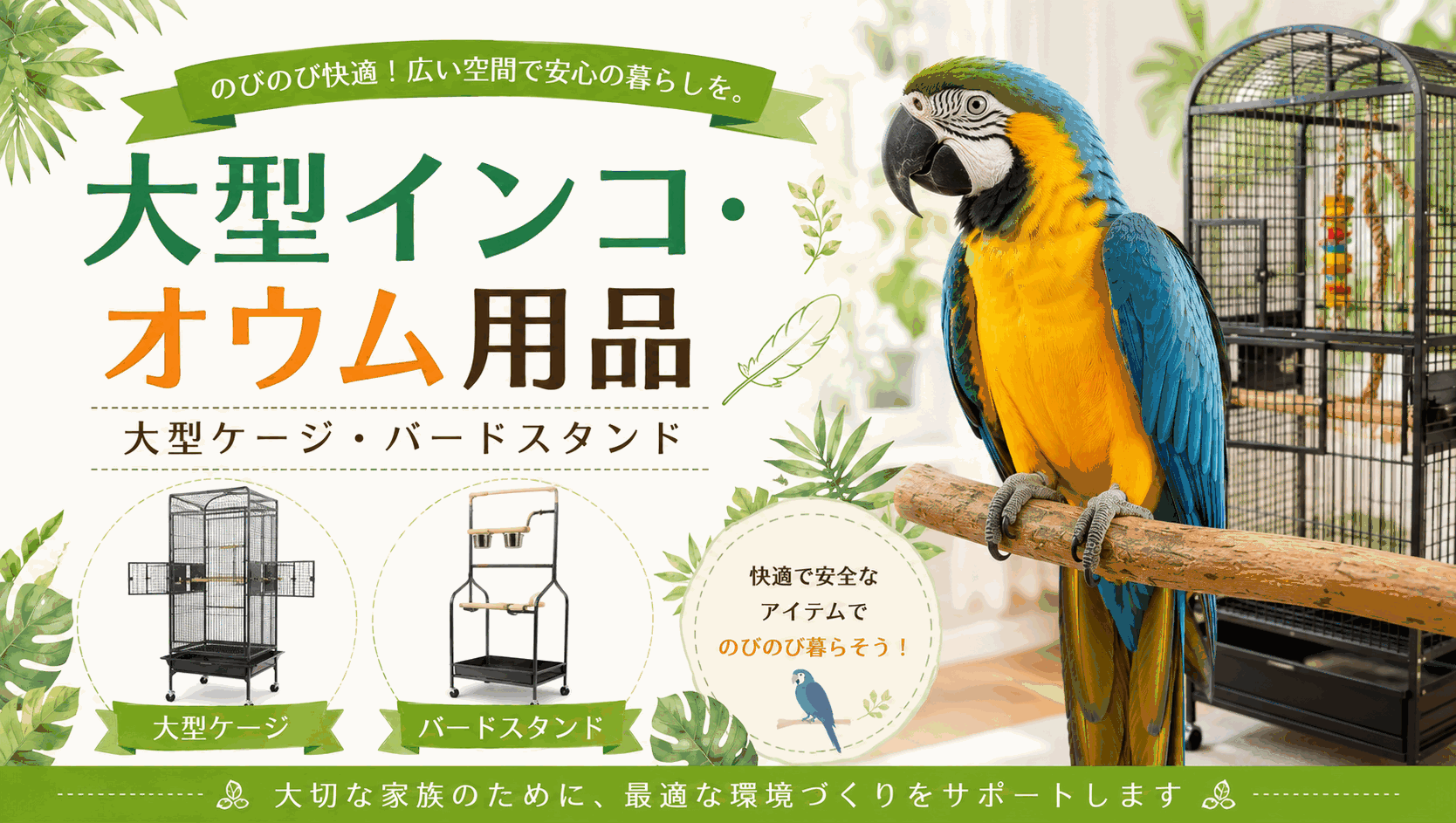 大型インコ・オウム用品