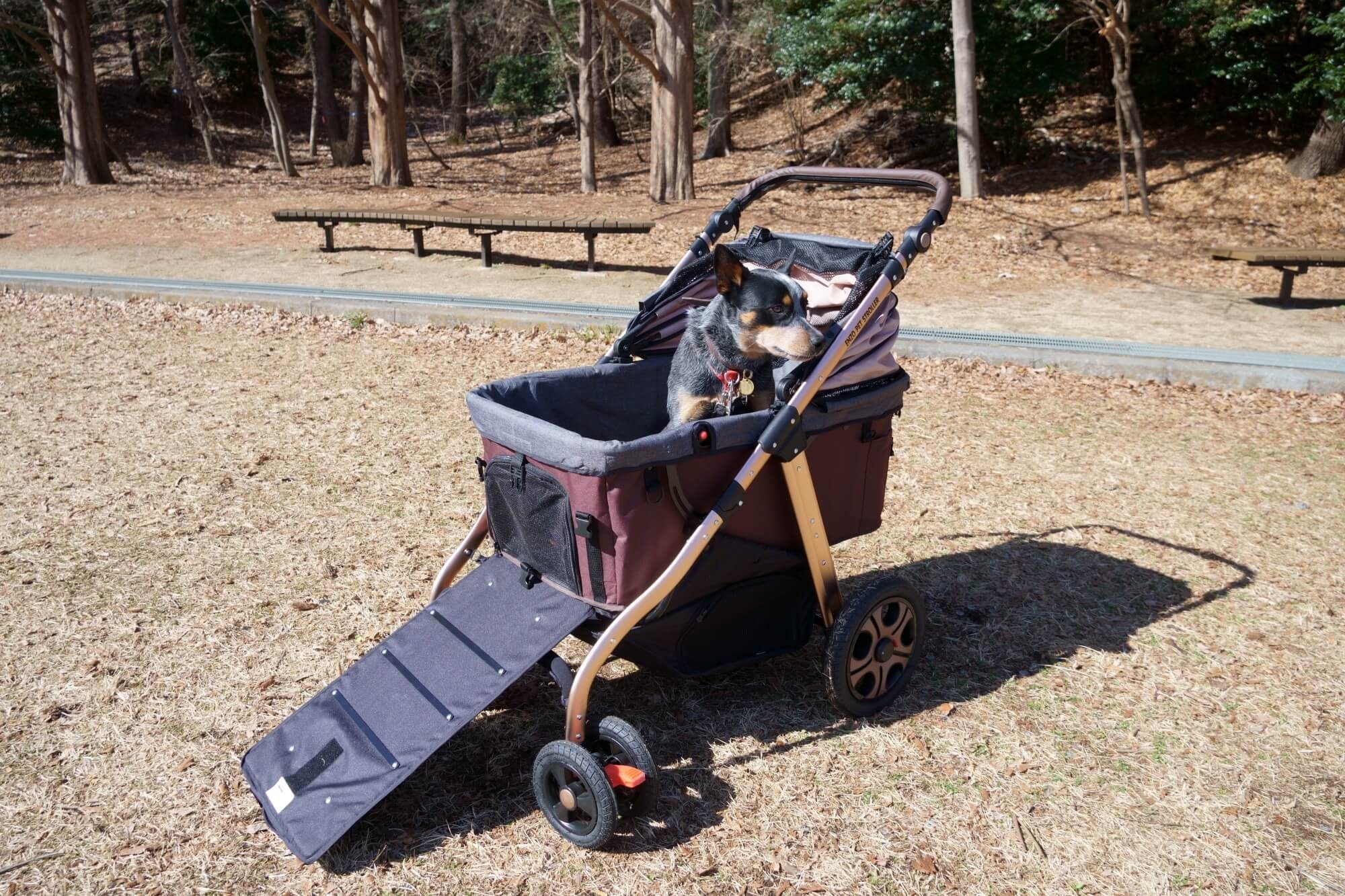 大型犬用カート ALLWAN PREMIUM 45kg対応 スロープ付き