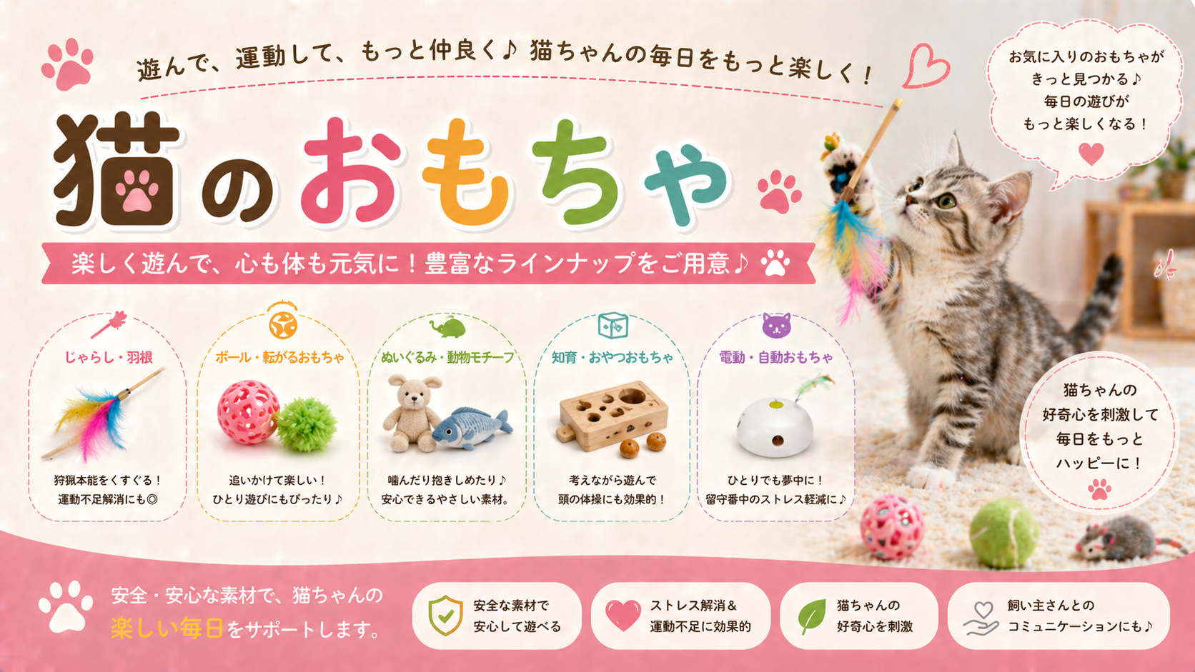 猫のおもちゃ選び方：海外製知育玩具、電動おもちゃ、キャットニップ用品の比較