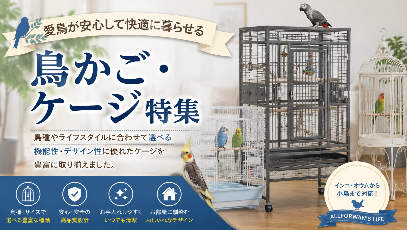 鳥かご・ケージ特集