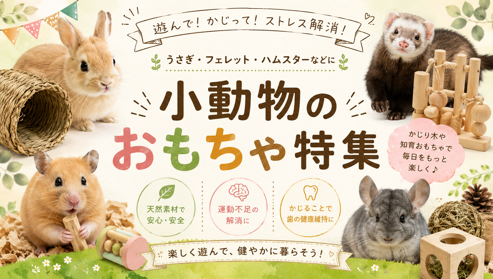 小動物のおもちゃ特集