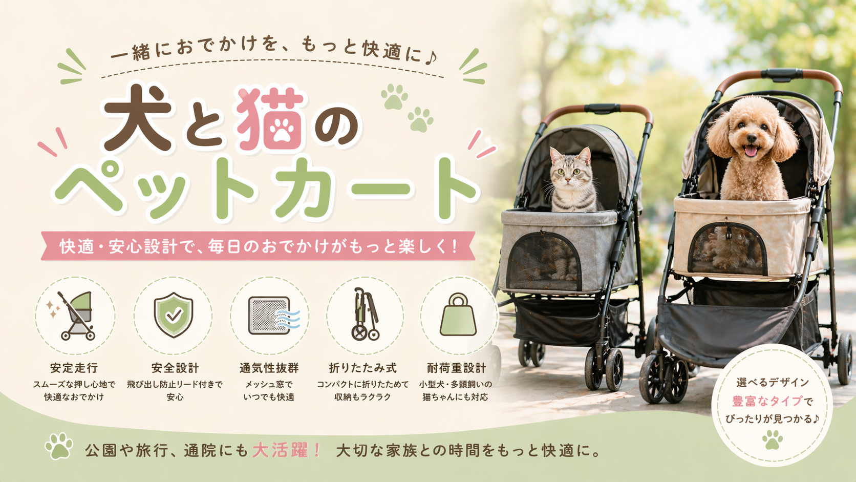 ペットカートの選び方：日本仕様のALLWAN、TRIXIEのバイクトレーラー、Karlieの多機能トロリー比較