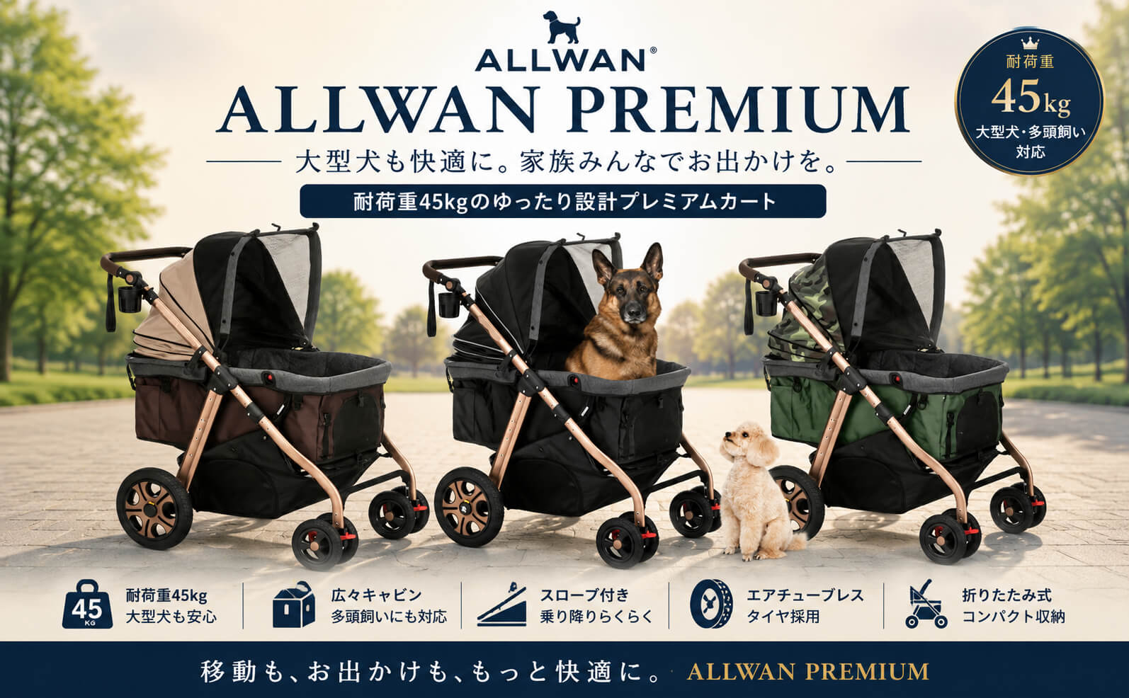 ALLWAN PREMIUM ペットカート