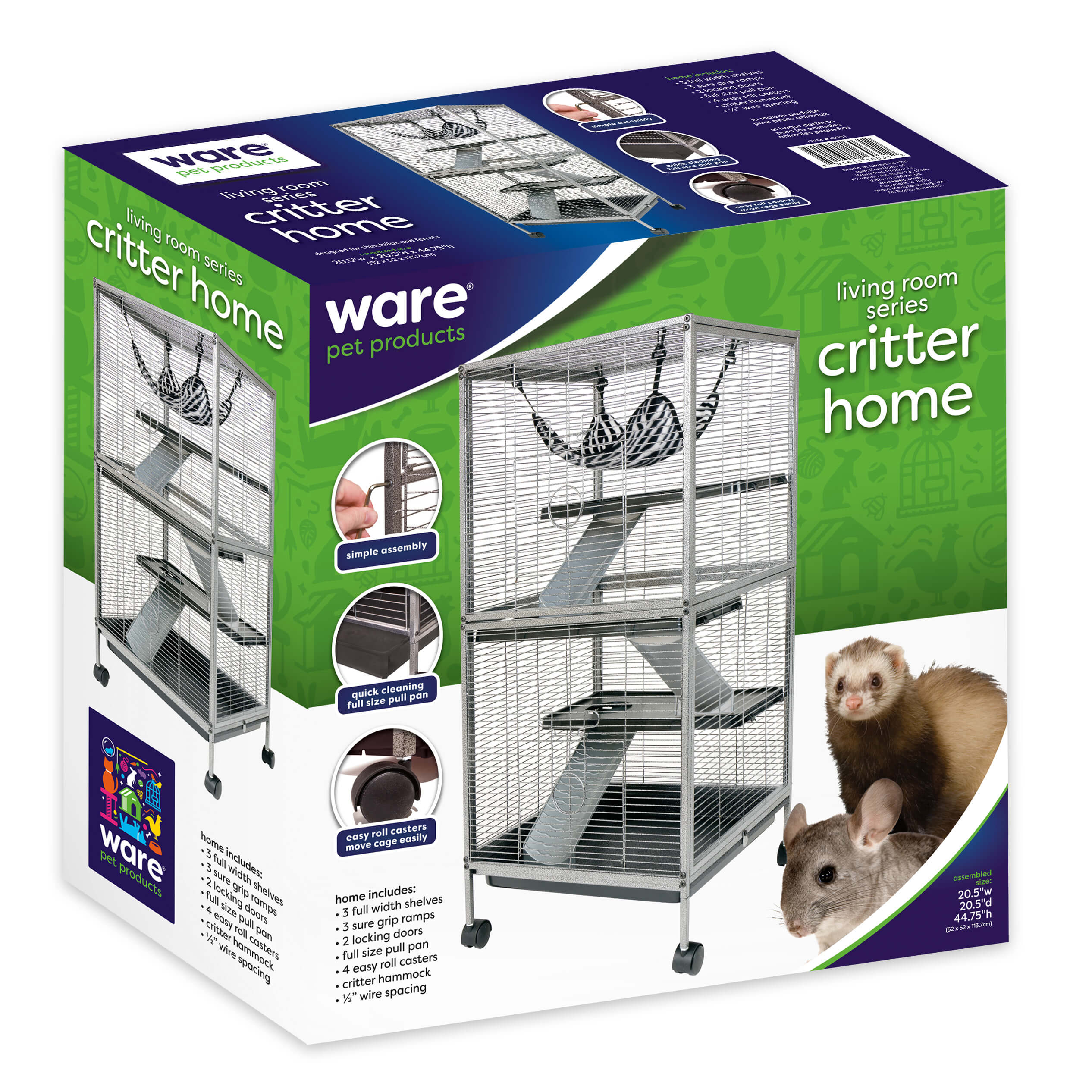 フェレットケージ｜小動物用 ケージ WAREPET クリッターホーム