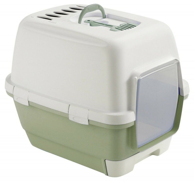 猫用 トイレ イタリアステファンプラスト 猫トイレ キャシー クレバーアンドスマート グリーン