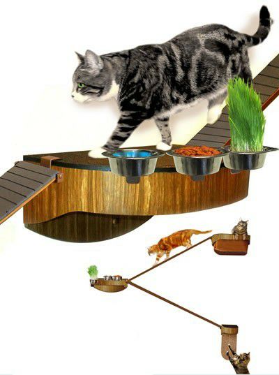 猫用 キャットタワー WALLWALKER スターターセット ナチュラルオーク 