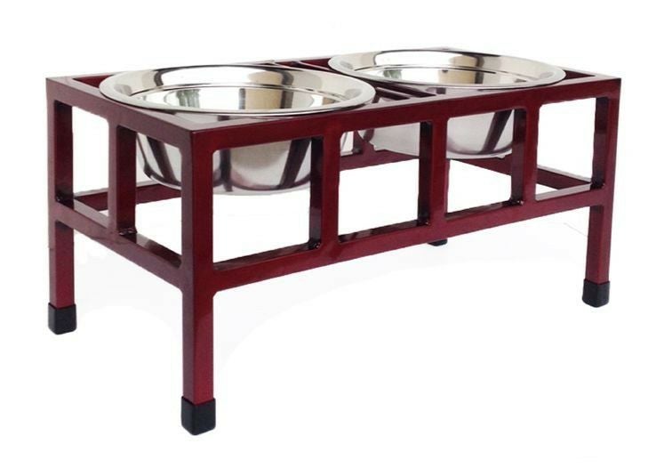 犬用 フードボウル PETSSTOP ペッツストップ  フォースクエアダブルダイナーＳチェリー