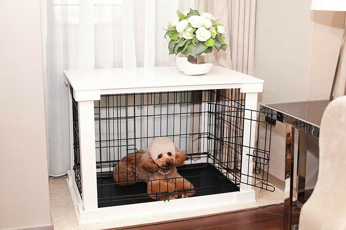 犬用 ケージ zoovilla クレートカバー付きドッグクレート ホワイトL 同