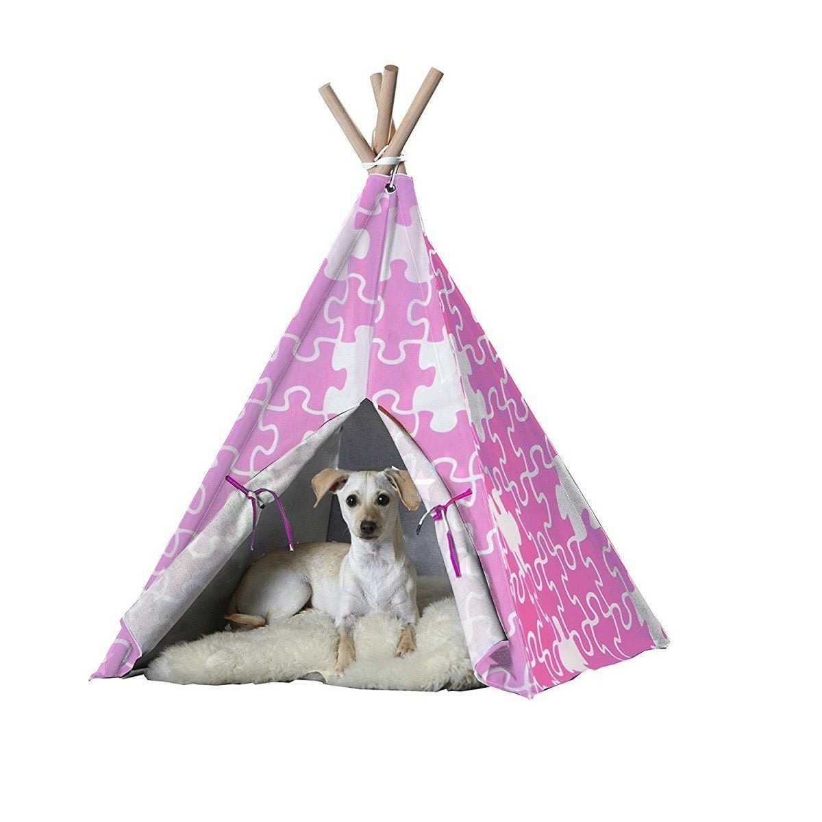 犬用 ペットベッド テント zoovilla ティピーテント オレンジ