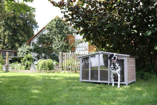 犬用 犬小屋 KERBL ケアブル ドッグハウス オーバービュー 屋外 大型犬