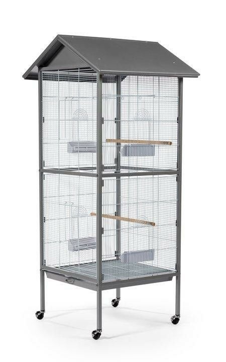 YU♡　 銀座WAKO 箱付き フランス製Chombertミンクティペット 鳥用 鳥かご プレビューペット PrevuePet チャーミングバードケージL