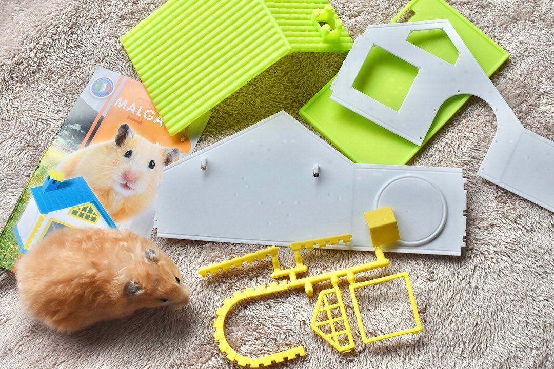 小動物用 ハウス イタリアFOP ハムスターハウス マルガ ハムスターの家