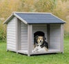 犬用 犬小屋 TRIXIE トリクシー ドッグハウス ナチュラロッジドッグハウスサドルルーフM-L 大型犬 犬小屋 ハウス 屋外 ドッグハウス