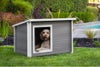 犬用 犬小屋 ニューエイジペット NEWAGEPET ドッグハウス ラスティックロッジドッグハウスXL グレー 屋外 中型犬 犬小屋