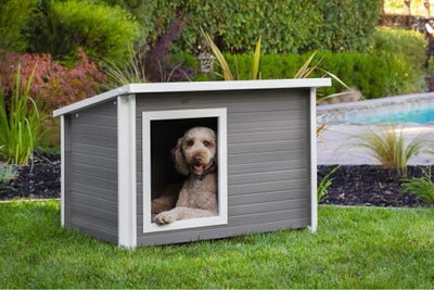 日本総輸入元】New Age Pet 屋外犬小屋 ラスティックロッジ｜腐らない 