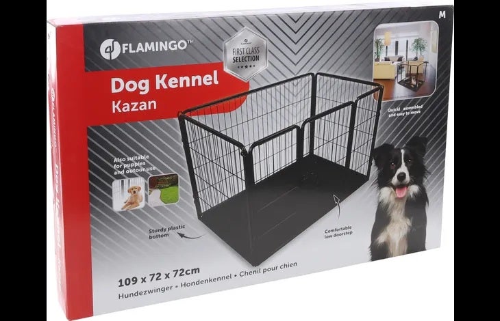 犬用 ケージ FLAMINGOPET フラミンゴペット ドッグケージ カザン ブラック
