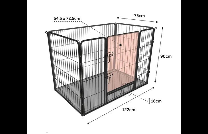 犬用 ケージ FLAMINGOPET フラミンゴペット ドッグケージ カザン ブラック