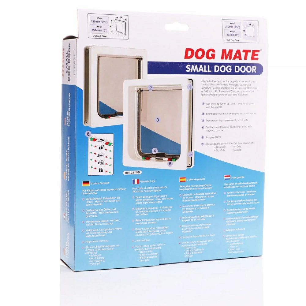 犬用 ペットドア DOGMATE ドッグドアS ホワイト ドッグメイト｜DOGMATE通販