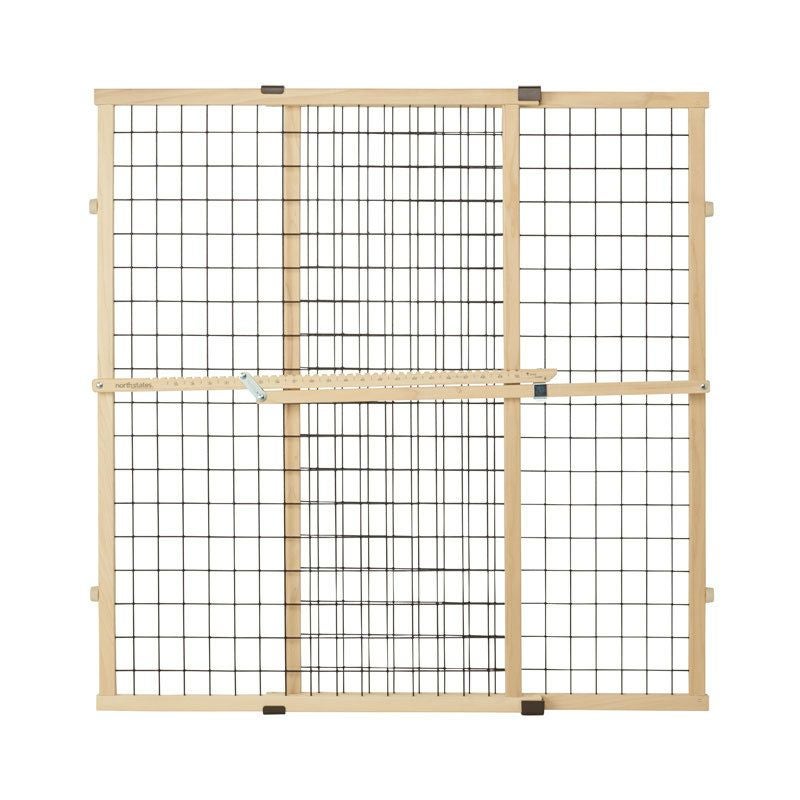 犬用 ペットゲート NORTHSTATES ノースステイツ エクストラトールワイドワイヤーメッシュペットゲート USA製 犬 脱走 防止 門扉