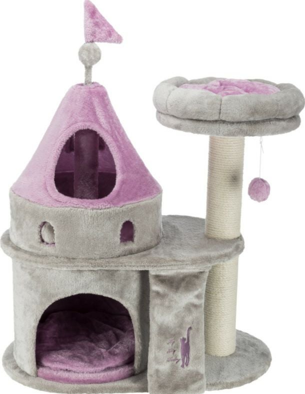 ドイツKARLIE スクラッチングツリーキティキッズ 3 ベージュ×ブルー キャットタワー 猫用 キャットタワー TRIXIE トリクシー マイキティダーリング