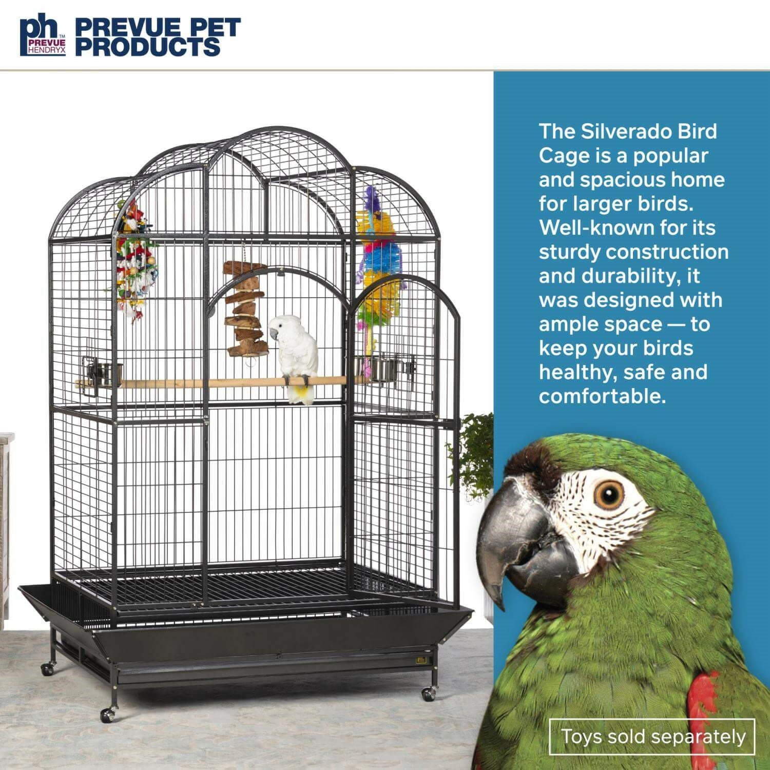 鳥用 鳥かご プレビューペット PrevuePet シルバラード マコー ドーム
