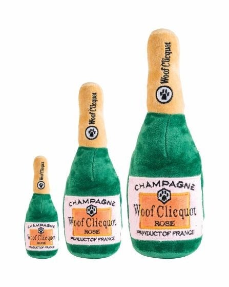 犬用 おもちゃ Haute Diggity Dog ペット用おもちゃ Woof Clicquot Rose' Champagne Bottle S