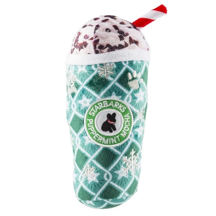 犬用 おもちゃ Haute Diggity Dog ペット用おもちゃ Starbarks Puppermint Mocha - Green Stars Cup