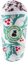 犬用 おもちゃ Haute Diggity Dog ペット用おもちゃ Starbarks Puppermint Mocha - Holly Print Cup