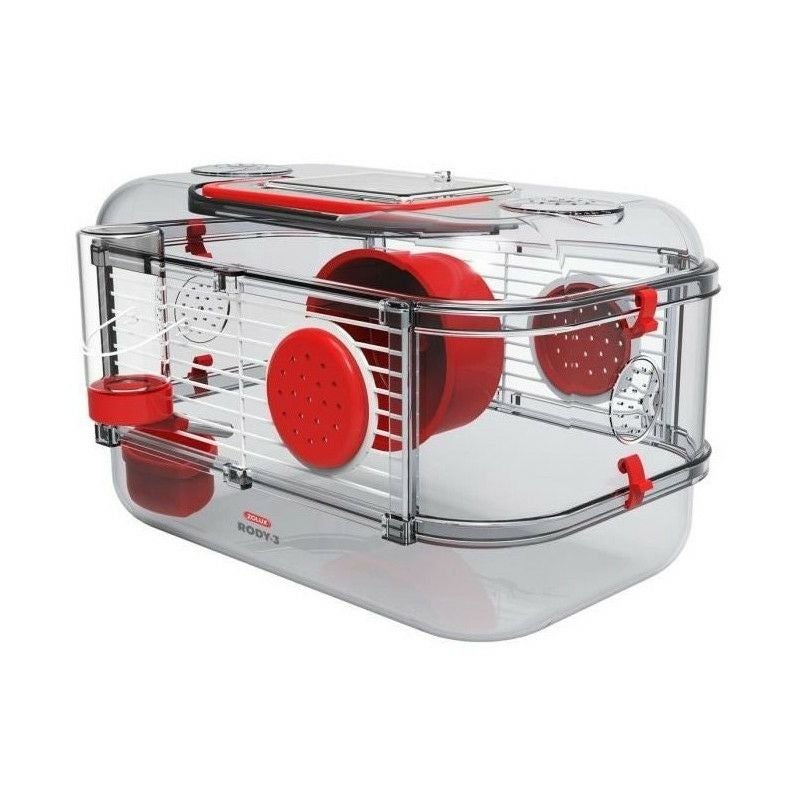 RODY3 (白)  ゲージ　ハムスター　小動物　美品 Amazon | オールフォーワンズライフ 飼育ケージ RODY3 ソロ ブルー