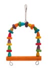 鳥用 おもちゃ イタリアIMAC 鳥のおもちゃ ウッドアーチバードスイング