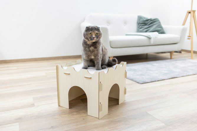 屋根付きキャットベッド ‘kerbl. 猫用 ハウス KERBL ケアブル キャットキャッスル 猫の家 ベッド｜KERBL通販