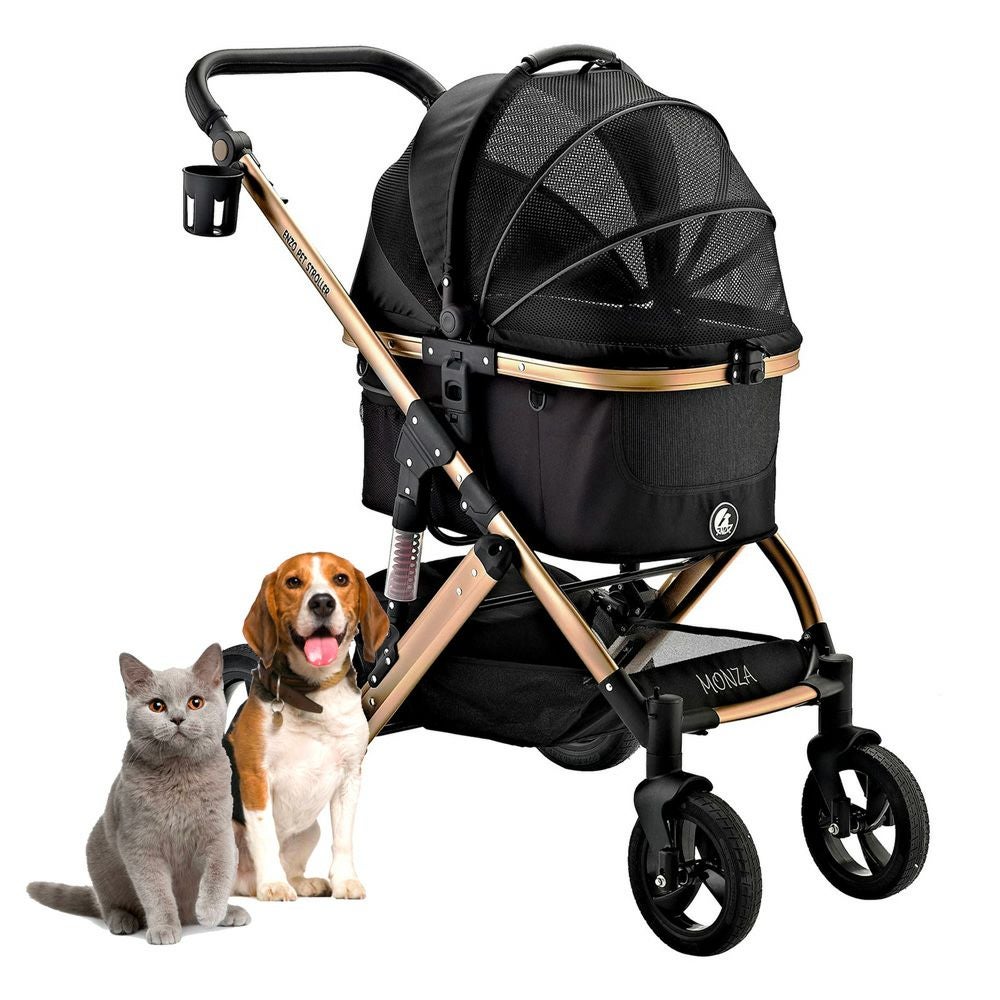 ママローズ様用 ペットカート 1秒折りたたみ可能 車輪ストッパー付 限定SALE】ペットカート・犬用バギーが最大￥4,000 OFF｜軽量