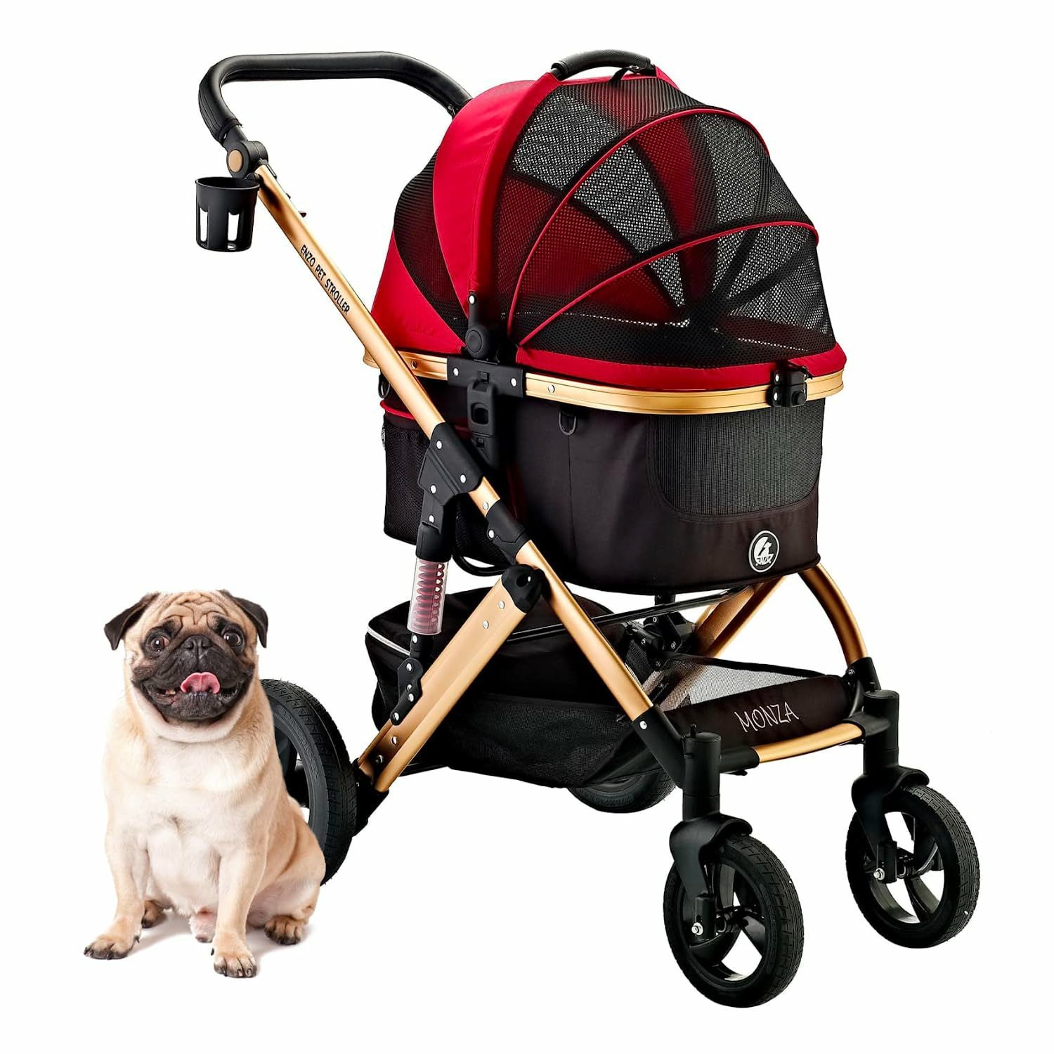 場所によりお届け可能。ペットカート犬用　ペット用品 Amazon | Angelpet ペットカート 分離型 犬用 バギー いぬ用 4輪 前輪