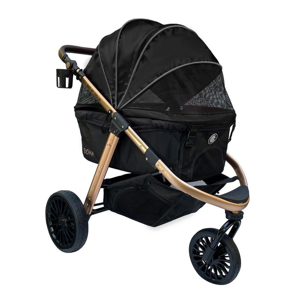 犬用 ペットカート ENZO ペットストローラー ROMA ブラック 犬用 ペットカート ENZO ペットストローラー ROMA ブラック