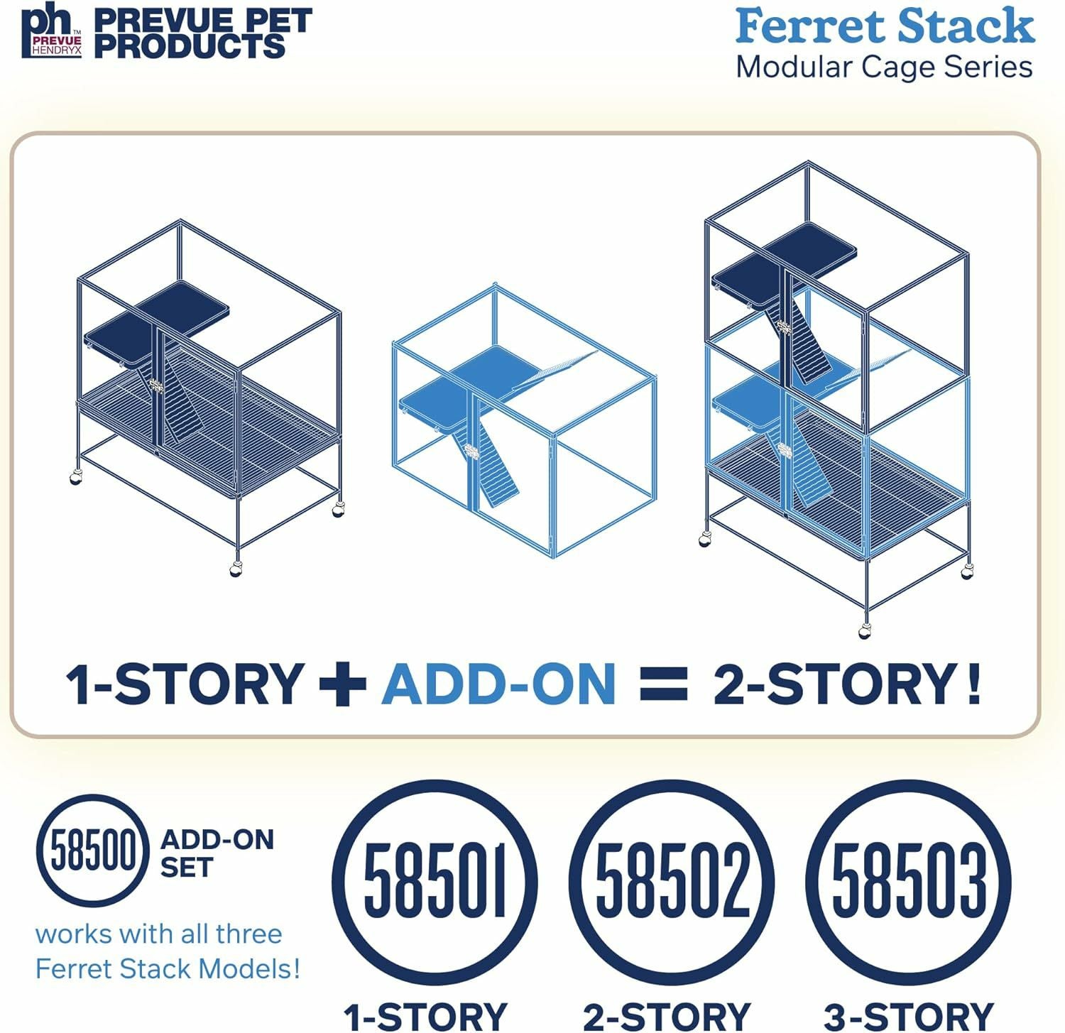 小動物用 ケージ プレビューペット PrevuePet フェレットスタックワン