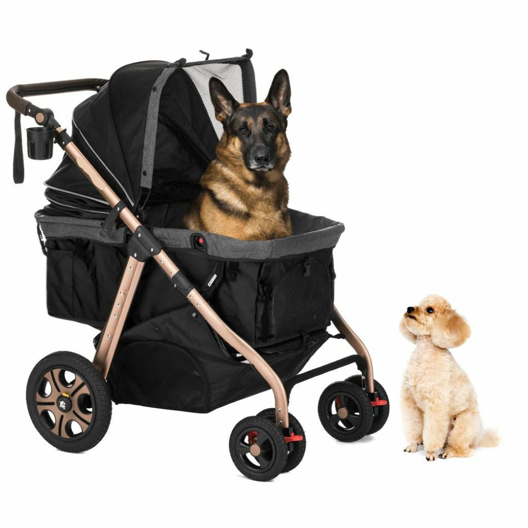 犬用 ペットカート ALLWAN ペットストローラー オールワンプレミアム ブラック ALLWAN PREMIUM ペット カート ペットカート 大型犬 大型 犬 バギー