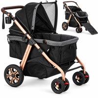 犬用 ペットカート ALLWAN ペットストローラー オールワンプレミアム ブラック ALLWAN PREMIUM ペット カート ペットカート 大型犬 大型 犬 バギー