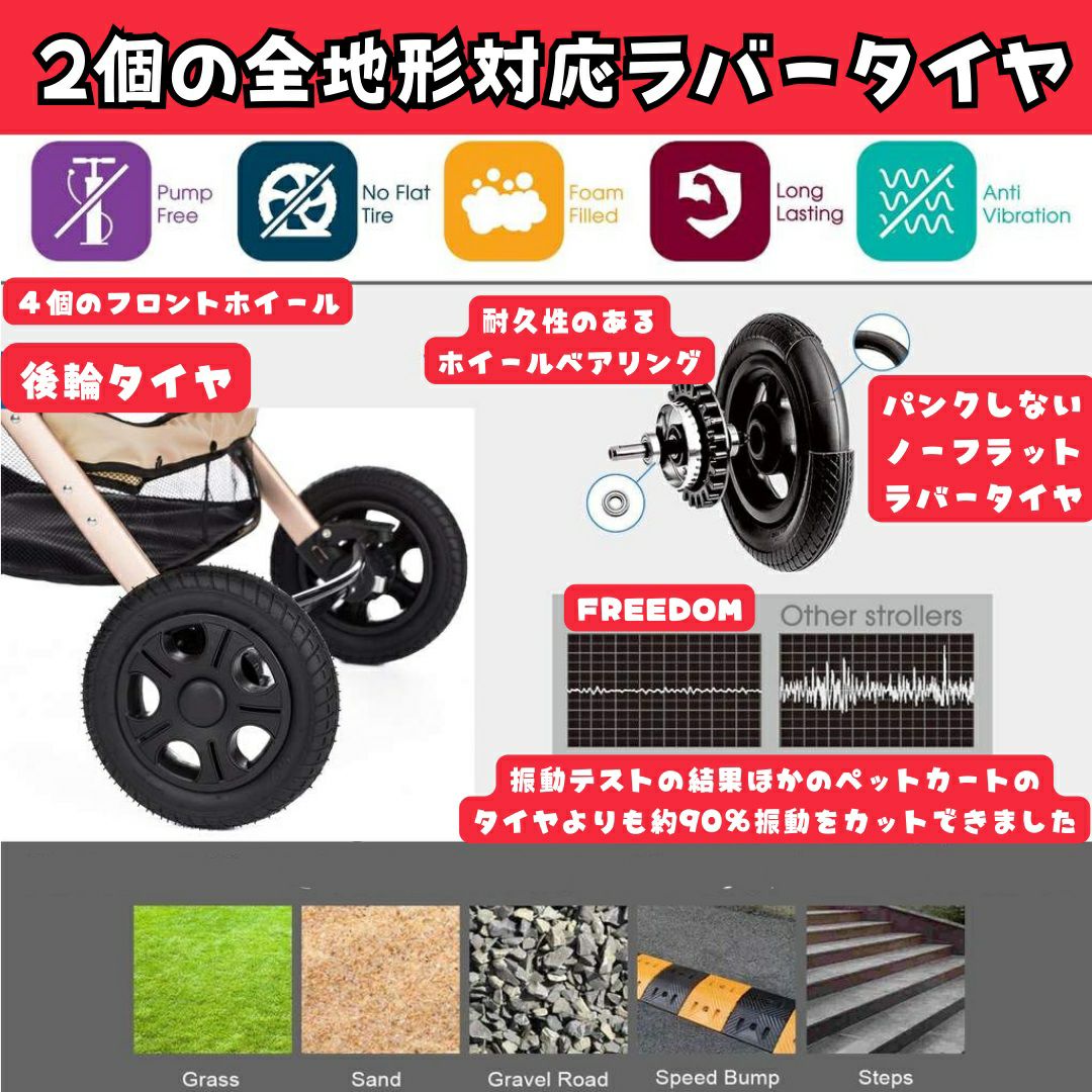ALLWAN FREEDOM ペット カート　室内練習のみの使用（外出なし） 000000020955-07.jpg?size=l&w=