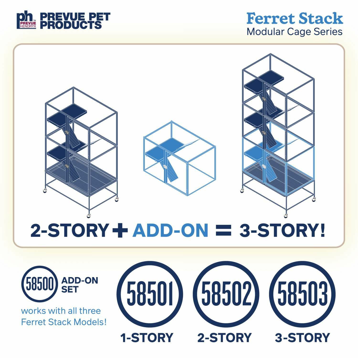 小動物用 ケージ プレビューペット PrevuePet フェレットスタックツー