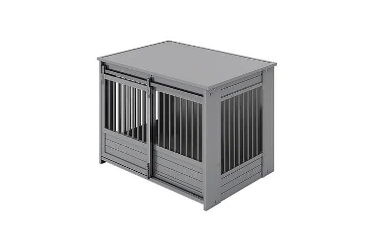 大型犬 ケージ おしゃれ 木製風 バーンドア クレート Lサイズ
