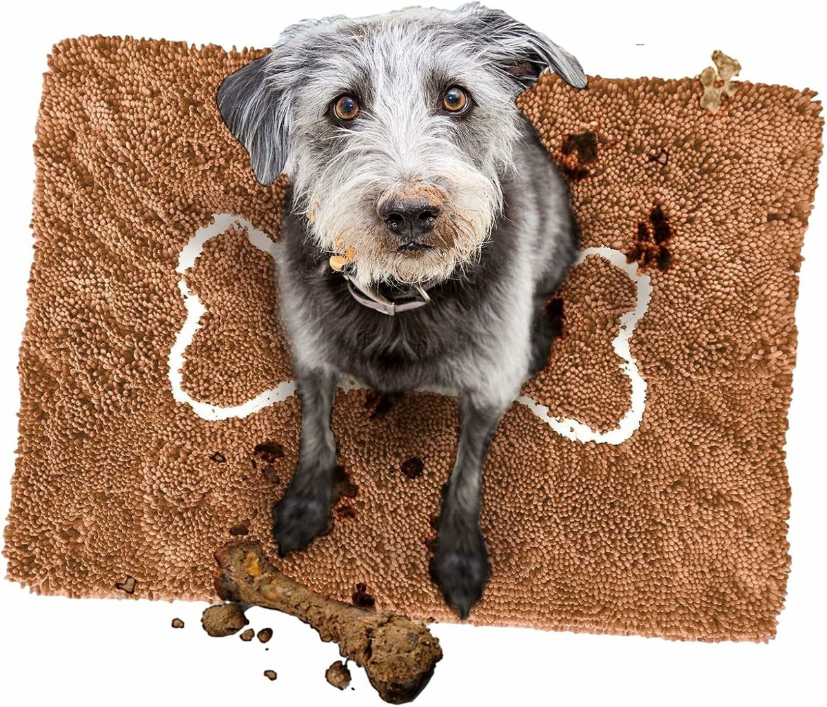 犬用 ペットベッド Soggy Doggy Doormat ソギードギードアマットXLサイズ Caramel Bone