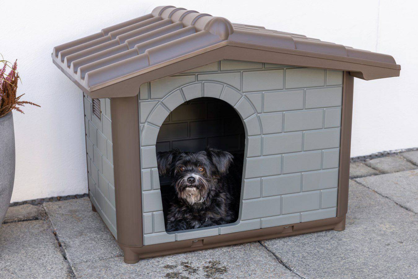 犬小屋 屋外 プラスチック レヴィン エコ ドッグハウス Kerbl 断熱