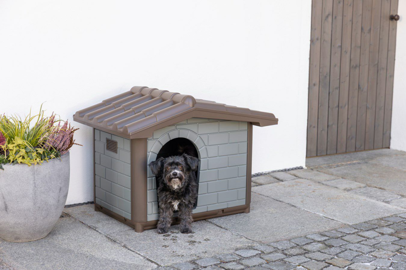 犬小屋 屋外 プラスチック レヴィン エコ ドッグハウス Kerbl 断熱