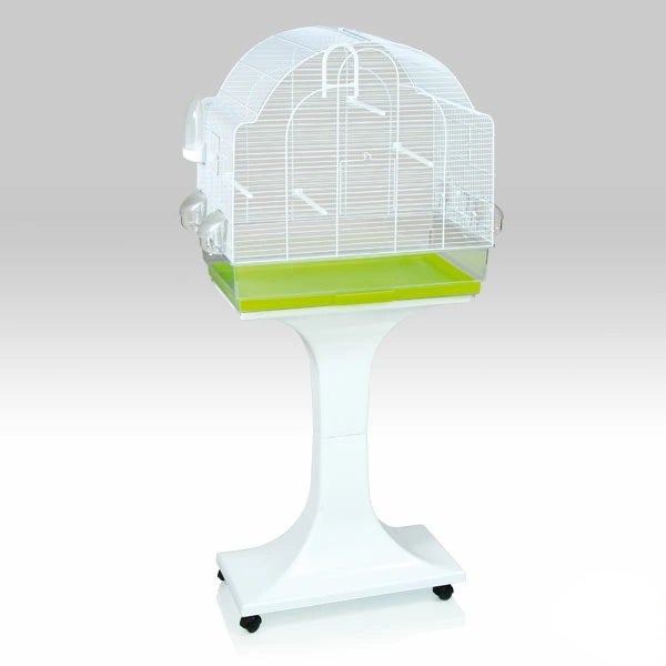 鳥用 鳥かご イタリアFOP バードケージ キアラホワイトスタンドセット