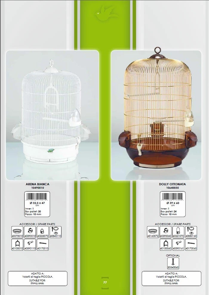 鳥用 鳥かご イタリアFOP バードケージ ドリーゴールド オリジナル