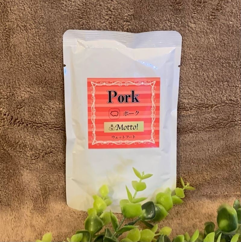 犬用 ドッグフード Motto! ポークウェットフード90g 12個セット