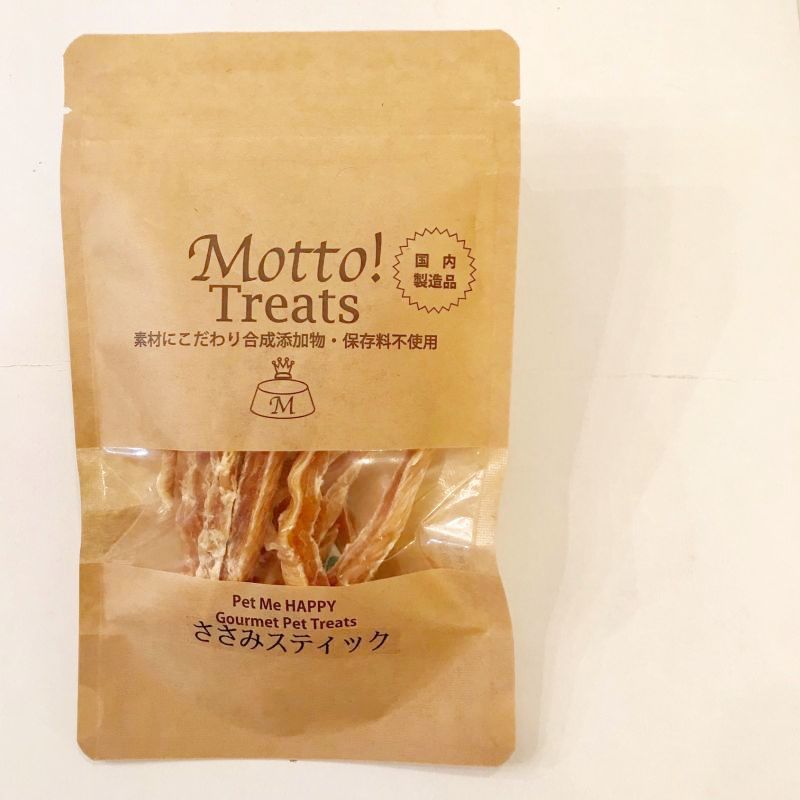 犬用 おやつ Motto!  トリーツ ささみスティック 40g×3個 国産 無添加 
