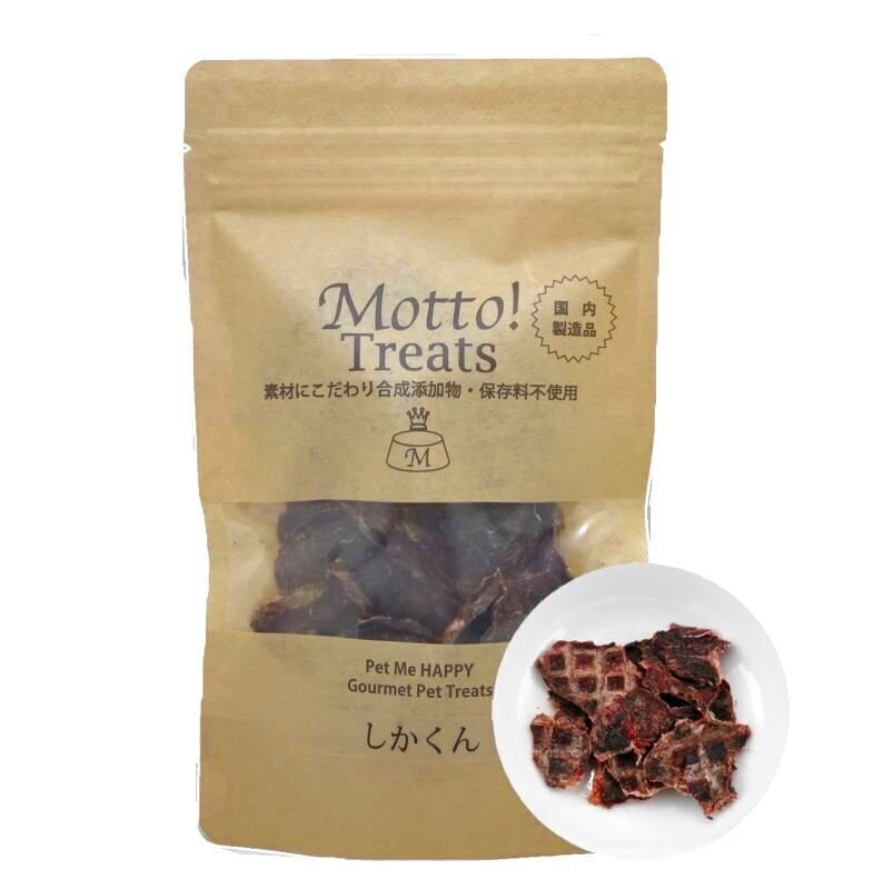 犬用 おやつ Motto!  トリーツ しかくん 30g×3個 国産 無添加