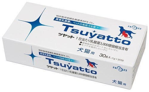 ツヤット(TSUYAT) FK-23乳酸菌 30包｜犬・猫用サプリ・健康維持・毛艶ケア